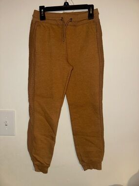 Cat & Jack Men's Caramel Brown Drawstring Joggers